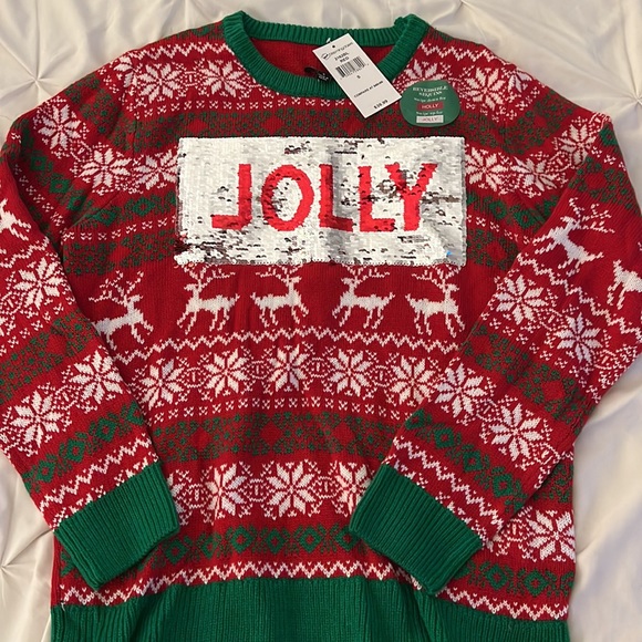 New with tags reversible ugly Christmas sweater - Picture 2 of 3